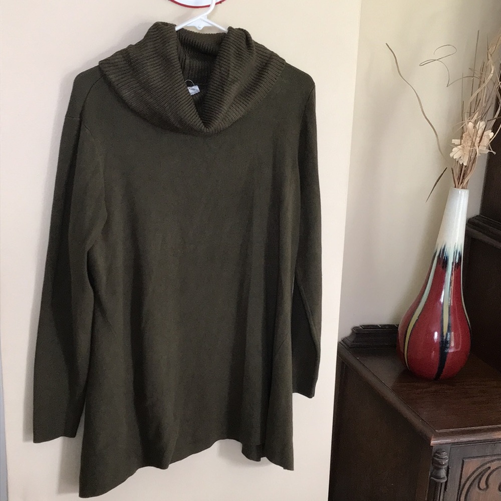 Whisper Knit by Louis Dell’Olio cowl neck sweater size Large